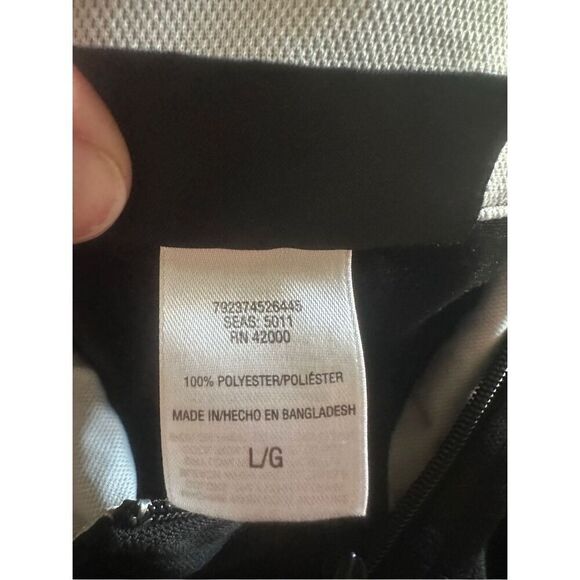 Athletech Black Colorblock Full Zip Activewear Performance Jacket Men's Large - Picture 5 of 10